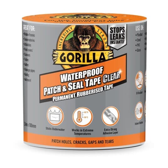 Gorilla Sports Gorilla Tape Patch & Seal 2.4M, Clear