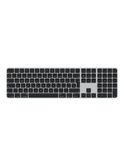 Apple Magic Keyboard With Touch Id And Numeric Keypad - Tastatur - Trådløs - Bluetooth, Usb-C - Qwerty - Internasjonal Engelsk / Kanadisk Fransk - Svarte Nøkler