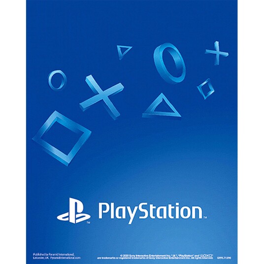 PlayStation Shapes Innrammet 3D-plakat