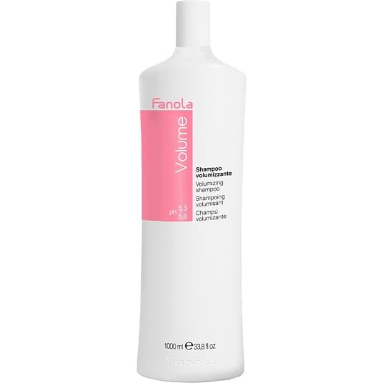 Fanola Volumising Shampoo, Kvinner, Profesjonell, Sjampo, Fint hår, 1000 ml, Revitalisering, Mykgjører, Volumizing / forstørre