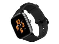 Amazfit GTS 2 Mini - Midnattsvart - smartklokke med stropp - silikon - midnattsvart - display 1.55" - Bluetooth - 19.5 g