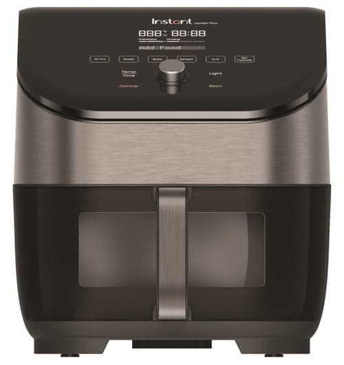 Instant Vortex Plus 6 Clearcook & Odourerase Airfryer - Farge: Svart Rustfritt Stål