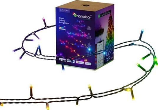 Nanoleaf Smart Holiday - Stringlys - Led - 18 W - 16 Millioner Farger / Avstembar Hvitt - 2700-6500 K - Svart