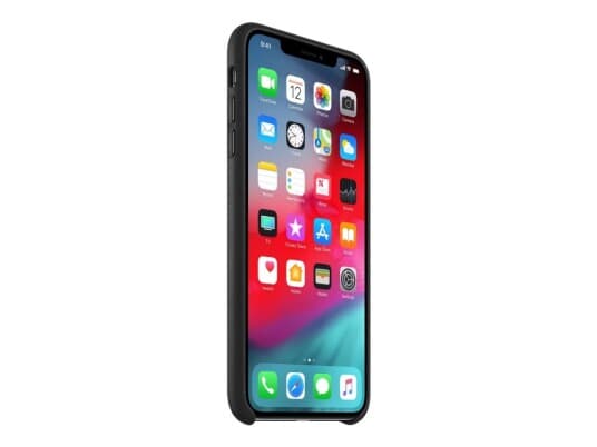 Apple - Baksidedeksel For Mobiltelefon - Lær - Svart - For Iphone Xs Max