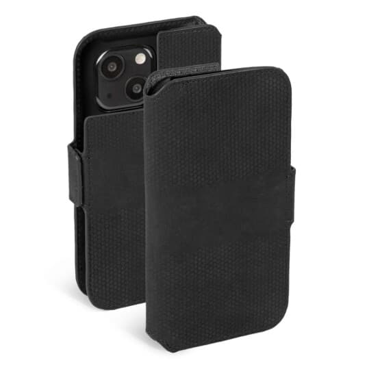 Krusell Leather Phone Wallet iPhone 13 Mini Black