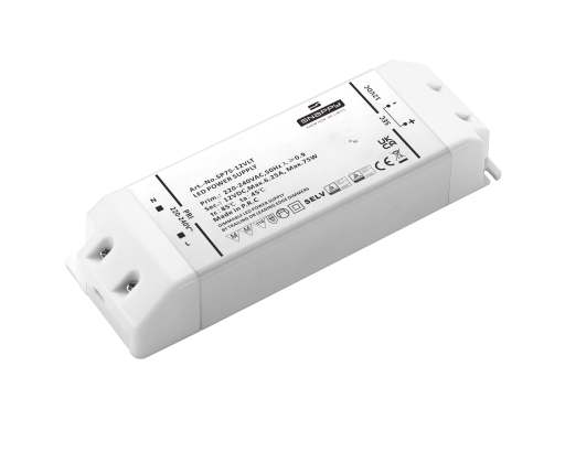 Snappy Led Driver 75W 12Vdc, - Robust, Med Triac Dim (For-/Bagkants-Dæmp)