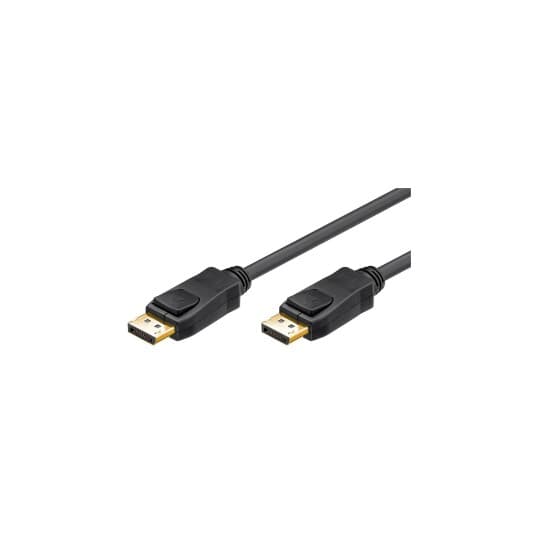 Goobay 49958, 1 M, Displayport, Displayport, Hankjønn, Hankjønn, Sort