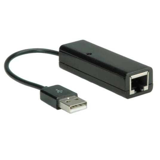 Value Usb 2.0 - Rj-45, Sort, 22 Mm, 65 Mm, 17 Mm