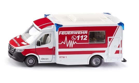 Super Mercedes-Benz Sprinter Miesen Type C Ambulanse (Rød/Hvit