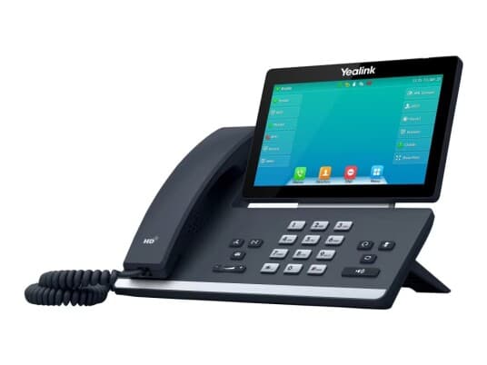 Yealink SIP-T57W - VoIP-telefon - med Bluetooth-grensesnitt med anrops-ID - IEEE 802.11a/b/g/n/ac (Wi-Fi) / Bluetooth 4.2 - treveis anropskapasitet -