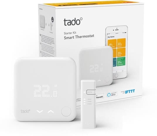 Tado° Wired Smart Thermostat - V3+ - Starter Kit - Termostat - Kablet - 868 Mhz - Matt Hvit