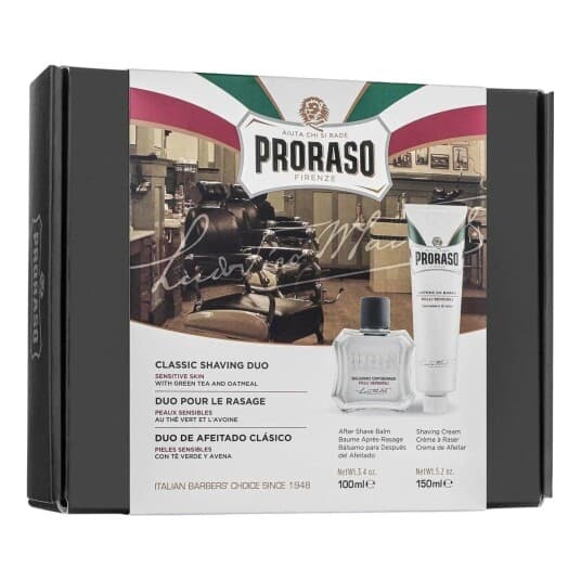 Proraso Duo barberkrem og aftershave balm Sensitiv