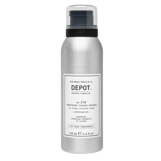 Milk Shake Depot, 200 Hair Treatments No. 210, Panthenol, Hair Colour Leave-In Mousse, Anthracite, 100 Ml For Men