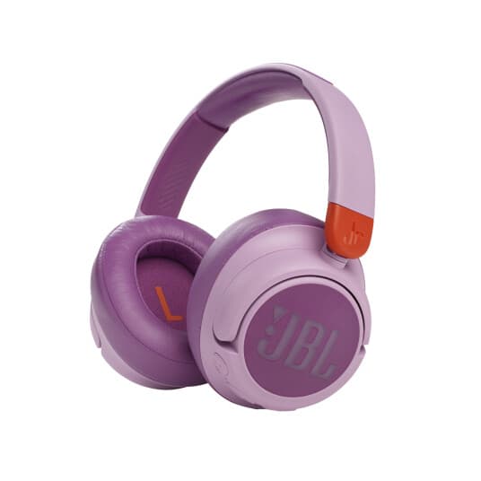 Jbl Jr 460Nc - Hodetelefoner Med Mikrofon - Full Størrelse - Bluetooth - Trådløs, Kablet - Aktiv Støydemping - 3,5 Mm Jakk - Rosa