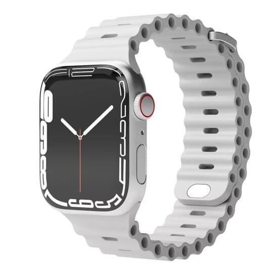 Vonmählen Wave Band, Band, Smartklokke, Grå, Apple, Apple Watch 42 Mm | 44 Mm | 45 Mm | 49 Mm, Silikon