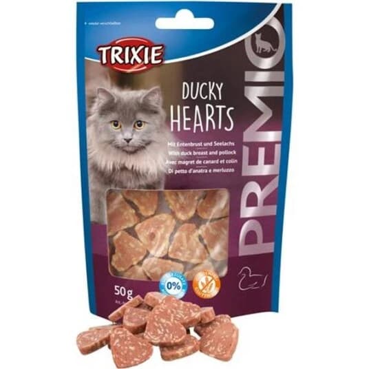 Trixie Premio Hearts, Andebryst/Sejfisk, 50 G - (6 Pk/Ps)