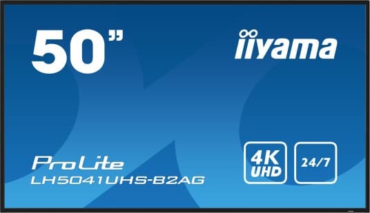 Iiyama Prolite Lh5041uhs-B2ag - 50" Diagonalklasse Led-Bakgrunnsbelyst Lcd-Skjerm - Intelligent Skilting - Med Innebygd Soc-Mediespiller - 4K Uhd (2160P) 3840 X 2160 - Svart, Glanset