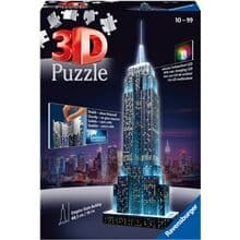 Ravensburger Night Edition - Empire State Building At Night - 3D-Puslespill - 216 Deler