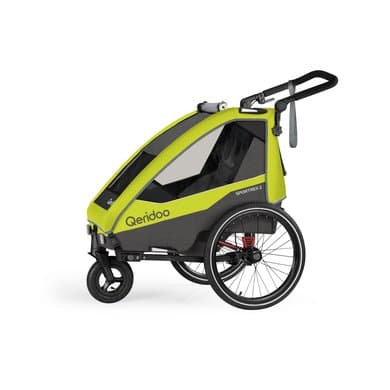 Qeridoo ® Sportrex2 Sykkelvogn Limited Edition Lime Green