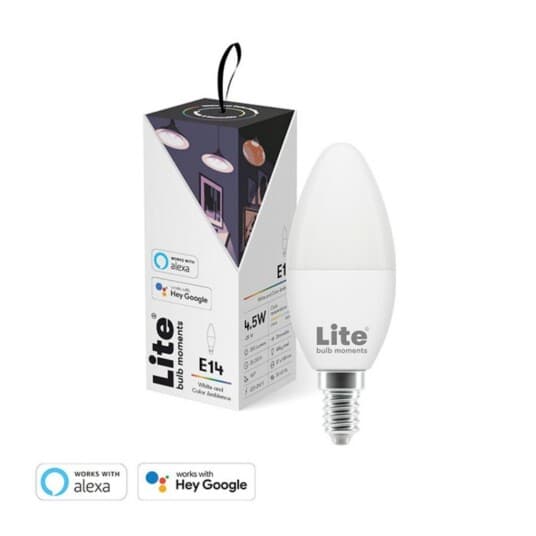 Lite Bulb Moments E14 C35 Rgb 2700 - 6500K 4,5W Mælkehvid Kertel Lyskilde Wi-Fi