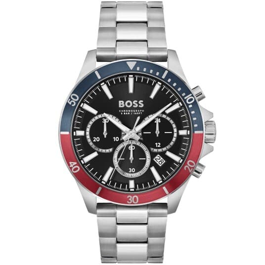 BOSS Troper 1514108 - Herre - 44 mm - Analog - Kvarts urverk - Mineralglas