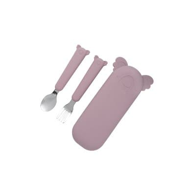 the cotton cloud Bestikksett med etui Zoe the Koala dusty pink