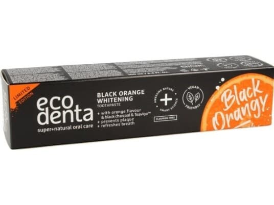 Ecodenta Ecodenta Whitening Tannkrem Black Orangy 100Ml