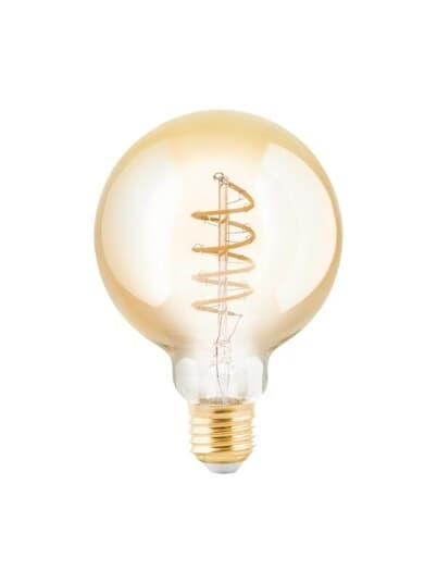 EGLO LED-lyspre G95 Globe 4W/820 245 lumen amber dimmable E27