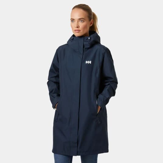 Helly Hansen Helly Hansen Vår-Høst Parka Voyage For Kvinner, Mørkeblå