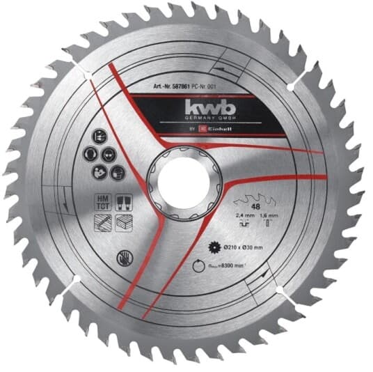 Stationary Saw Accessory, Tct Circ Saw Blade 210X30 T48