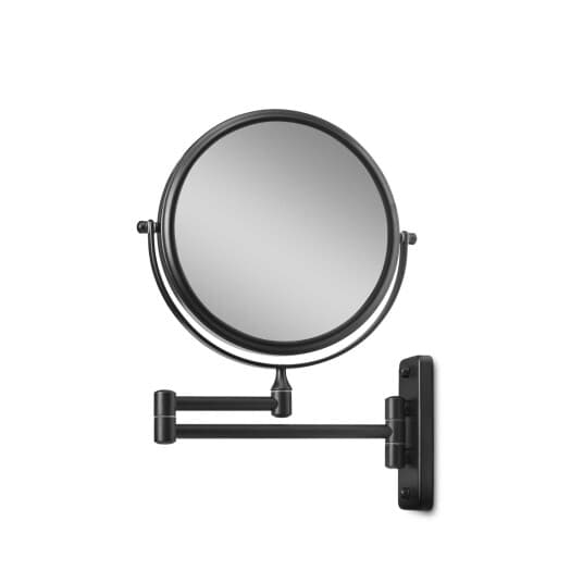 Gillian Jones Double-Sided Wall Mirror w. x10 Magnification - Black