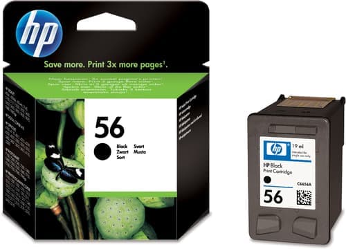 Hp 56 - 19 Ml - Svart - Original - Blekkpatron - For Deskjet 450, 55Xx  Officejet 6110  Photosmart 7150, 7350, 7550  Psc 21Xx, 2210