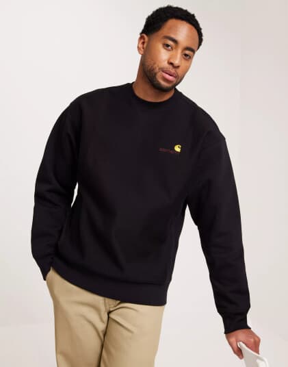 Carhartt WIP American Script Sweat Collegegensere Svart