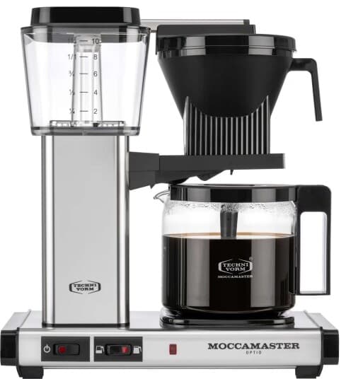 Moccamaster Optio Kaffemaskin, Sølv