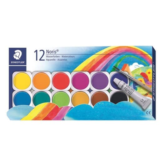 Staedtler Noris Club 888 - Maling - Vannfarge - Assorterte Farger (En Pakke 12)