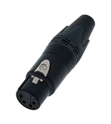 Neutrik Nc4fxx-B, Xlr, Sort, Ip40, 1,5 Mm², 1500 V, 3 Mo