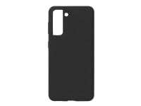 Estuff Silicone Case - Baksidedeksel For Mobiltelefon - Silikon - Svart - For Samsung Galaxy S21 5G