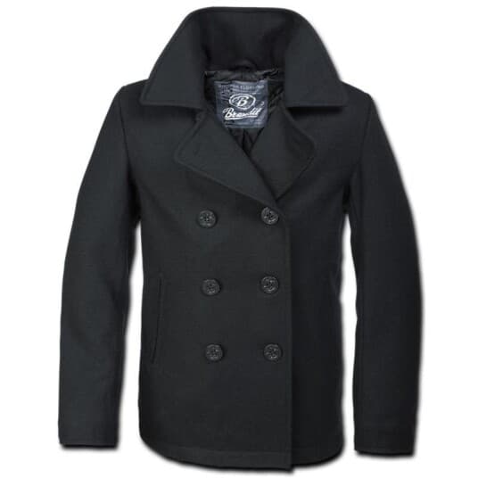 Brandit Jakke  Pea Coat Svart