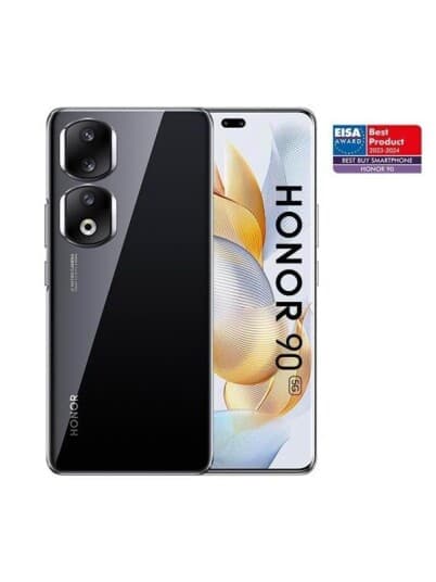 Honor 90 - 5G Smarttelefon - Dobbelt-Sim - Ram 8 Gb / Internminne 256 Gb - Oled-Display - 6.7" - 2664 X 1200 Pixels (120 Hz) - 3X Bakkamera 200 Mp, 12 Mp, 2 Mp - Front Camera 50 Mp - Midnatts Sort