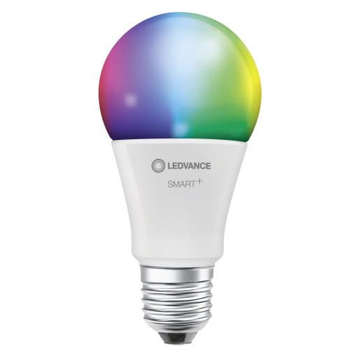 Ledvance Smart+ Classic - Led-Lyspære - Form: A60 - E27 - 9 W (Ekvivalent 60 W) - Klasse F - Rgbw-Lys - 2700-6500 K