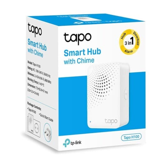 Tp-Link Tapo H100 - Smart Hub - Med Ringeklokke - Hvid