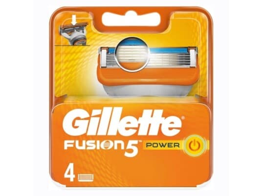 Gillette Fusion Power Utskiftbare Barberblader 4 Stk