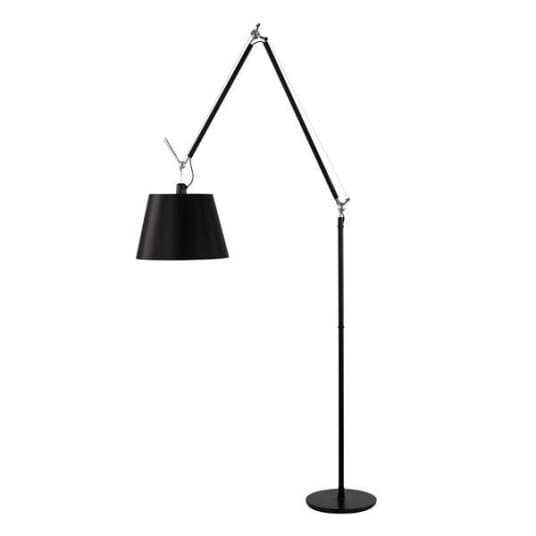 Artemide Tolomeo Mega Gulvlampe Sort 42 cm Skjerm med Dimmer