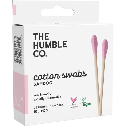 Humble Bamboo Ear Sticks 100Stk, Rosa