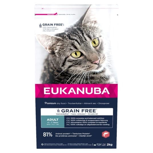 Eukanuba Euk Cat Adult Grainfree Salmon 2 Kg