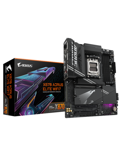 Gigabyte X870 A Elite Wifi7, Amd, Am5-Sockel, Amd Ryzen™ 7, Am5-Sockel, 256 Gb, Ddr5-Sdram