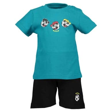 BLUE SEVEN Boys Set of 2 T-Shirt + Capri pants Lagoon