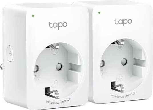 Tapo P100 - Smartplugg - Trådløs - 802.11B/G/N, Bluetooth 4.2 - 2.4 Ghz (En Pakke 2)