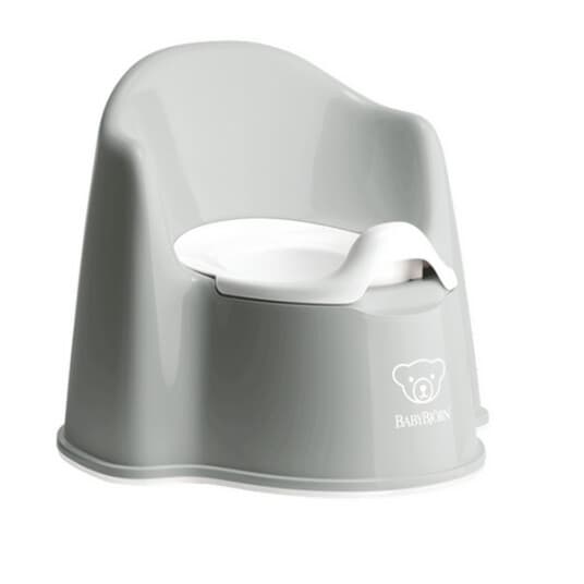 Babybjorn Potty Chair, Grå, Hvit, Polypropylen (Pp), Termoplastisk Elastomer (Tpe), Monokromatisk, Gutt/Jente, 360 Mm, 350 Mm