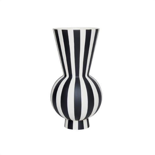 OYOY Toppu vase Ø14,5 cm Black-white